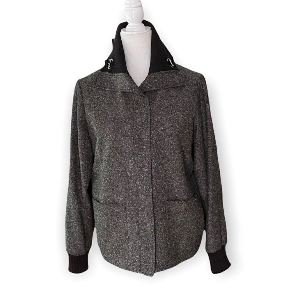Jones New York Signature Black White Tweed Blazer SZ S